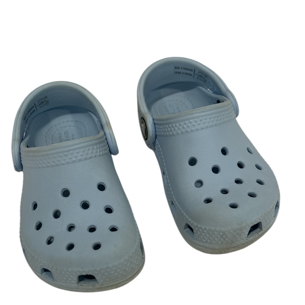 CROCS Blue Water Shoes with Ventilation and Heel Strap